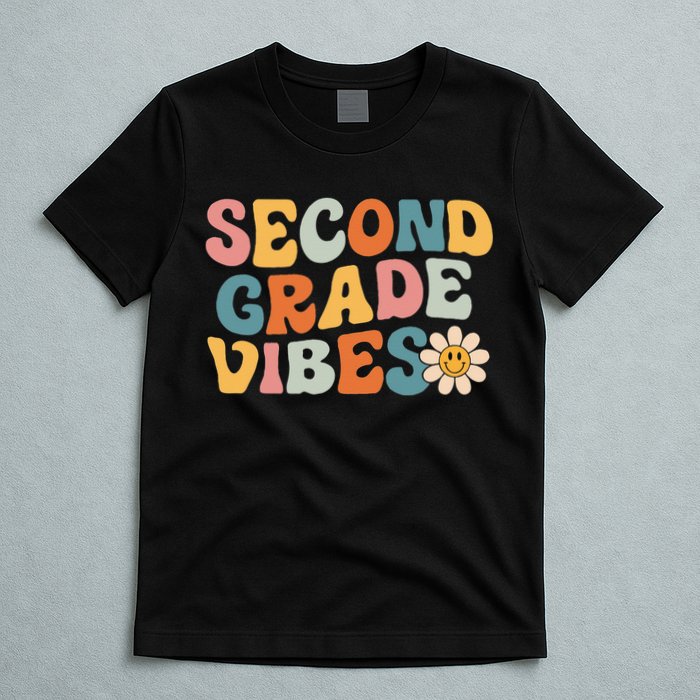 Second Grade Vibes 2nd Grade Team Retro 1st Day Of School T-Shirt