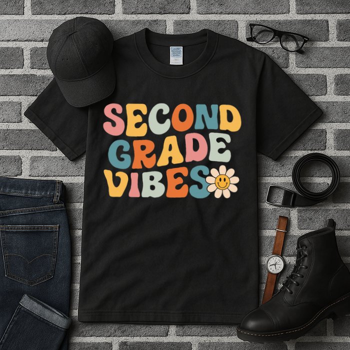 Second Grade Vibes 2nd Grade Team Retro 1st Day Of School Tall T-Shirt