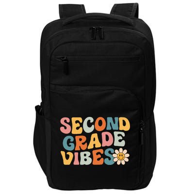 Second Grade Vibes 2nd Grade Team Retro 1st Day Of School Impact Tech Backpack