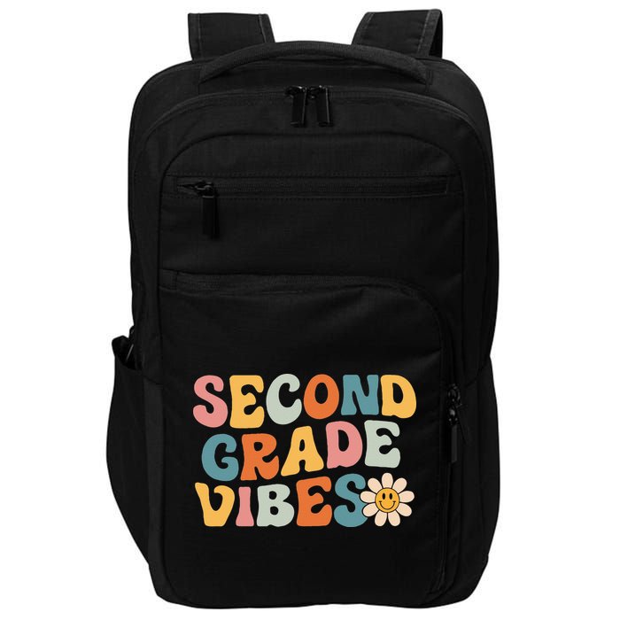Second Grade Vibes 2nd Grade Team Retro 1st Day Of School Impact Tech Backpack