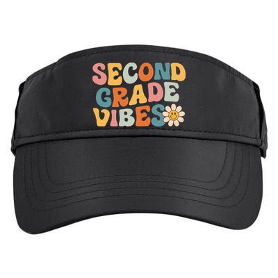 Second Grade Vibes 2nd Grade Team Retro 1st Day Of School Adult Drive Performance Visor