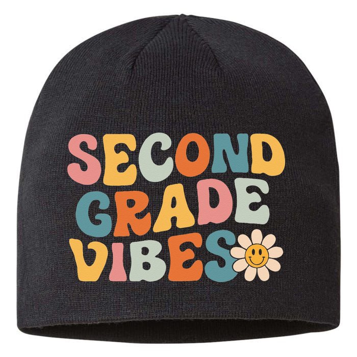 Second Grade Vibes 2nd Grade Team Retro 1st Day Of School Sustainable Beanie