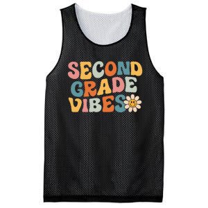 Second Grade Vibes 2nd Grade Team Retro 1st Day Of School Mesh Reversible Basketball Jersey Tank