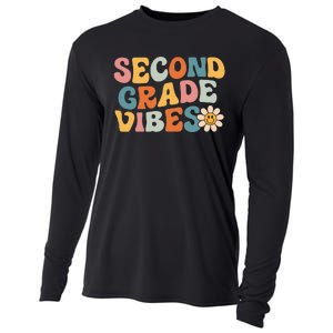 Second Grade Vibes 2nd Grade Team Retro 1st Day Of School Cooling Performance Long Sleeve Crew