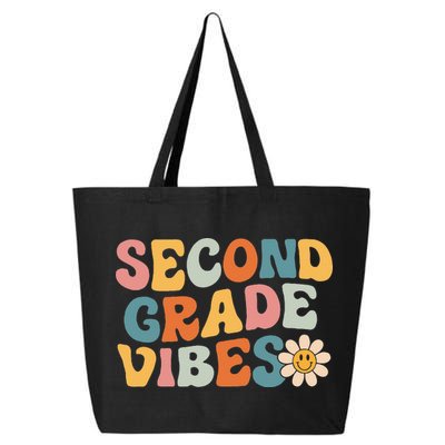 Second Grade Vibes 2nd Grade Team Retro 1st Day Of School 25L Jumbo Tote