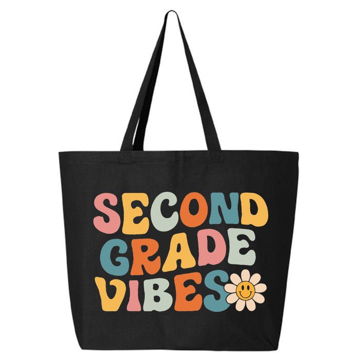 Second Grade Vibes 2nd Grade Team Retro 1st Day Of School 25L Jumbo Tote