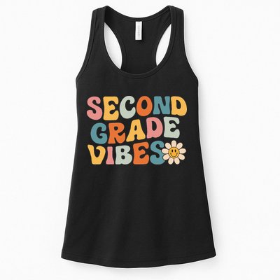Second Grade Vibes 2nd Grade Team Retro 1st Day Of School Womens Tank Top
