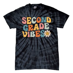 Second Grade Vibes 2nd Grade Team Retro 1st Day Of School Tie-Dye T-Shirt