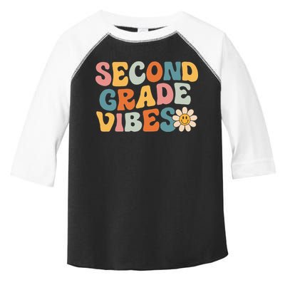 Second Grade Vibes 2nd Grade Team Retro 1st Day Of School Toddler Fine Jersey T-Shirt