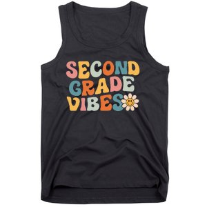 Second Grade Vibes 2nd Grade Team Retro 1st Day Of School Tank Top