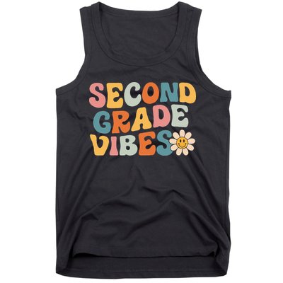Second Grade Vibes 2nd Grade Team Retro 1st Day Of School Tank Top