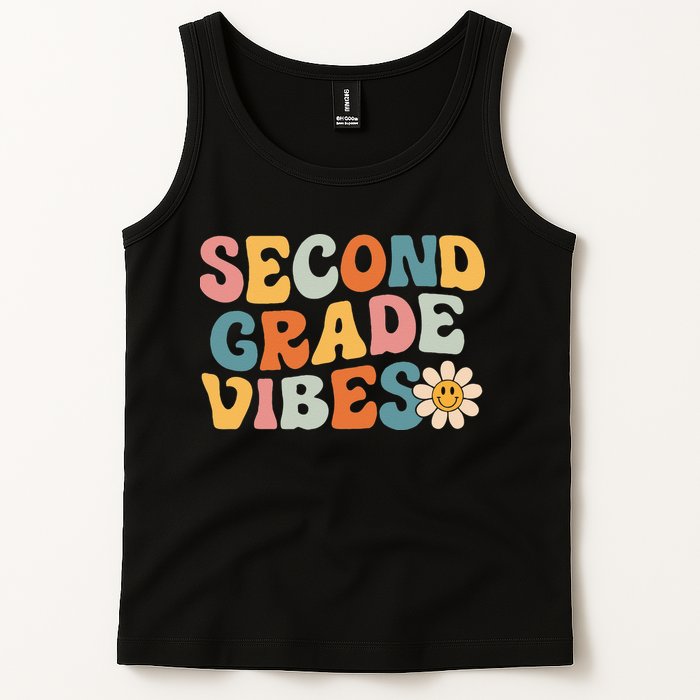 Second Grade Vibes 2nd Grade Team Retro 1st Day Of School Tank Top
