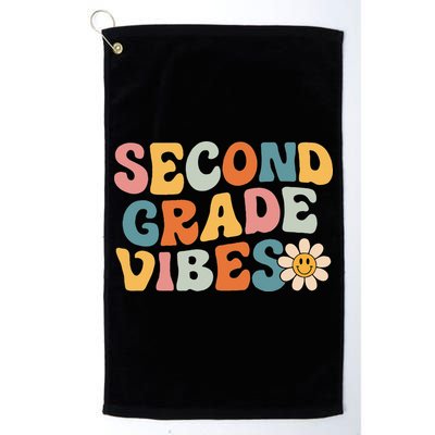Second Grade Vibes 2nd Grade Team Retro 1st Day Of School Golf Towel