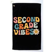 Second Grade Vibes 2nd Grade Team Retro 1st Day Of School Golf Towel