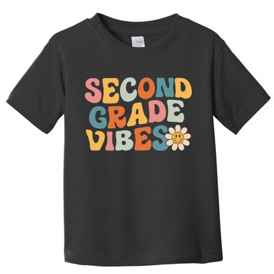Second Grade Vibes 2nd Grade Team Retro 1st Day Of School Toddler T-Shirt