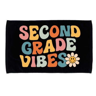 Second Grade Vibes 2nd Grade Team Retro 1st Day Of School Microfiber Hand Towel