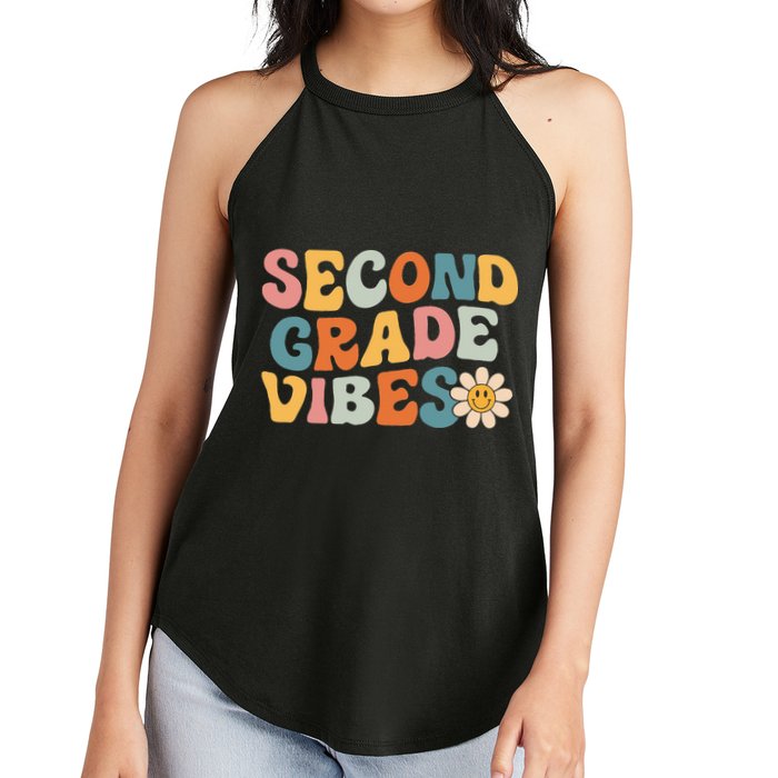 Second Grade Vibes 2nd Grade Team Retro 1st Day Of School Women's Perfect Tri Rocker Tank