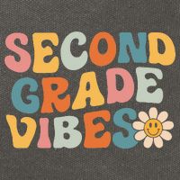 Second Grade Vibes 2nd Grade Team Retro 1st Day Of School Cotton Canvas Backpack