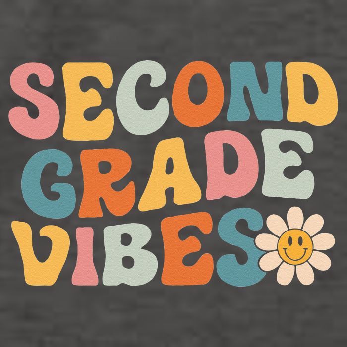 Second Grade Vibes 2nd Grade Team Retro 1st Day Of School Vector Backpack