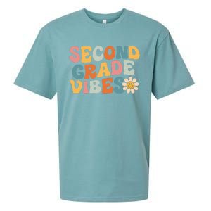 Second Grade Vibes 2nd Grade Team Retro 1st Day Of School Sueded Cloud Jersey T-Shirt