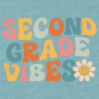 Second Grade Vibes 2nd Grade Team Retro 1st Day Of School Sueded Cloud Jersey T-Shirt