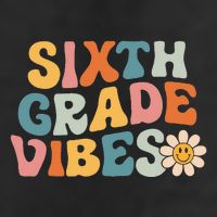 Sixth Grade Vibes 6th Grade Team Retro 1st Day Of School 7 Panel Mesh Trucker Snapback Hat
