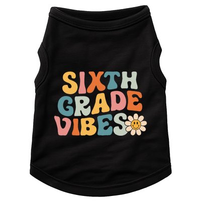 Sixth Grade Vibes 6th Grade Team Retro 1st Day Of School Doggie Tank