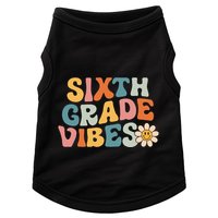 Sixth Grade Vibes 6th Grade Team Retro 1st Day Of School Doggie Tank