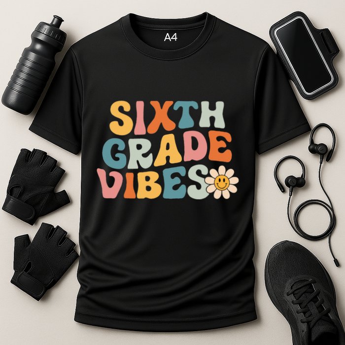Sixth Grade Vibes 6th Grade Team Retro 1st Day Of School Performance Shirt
