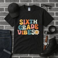 Sixth Grade Vibes 6th Grade Team Retro 1st Day Of School Tall T-Shirt