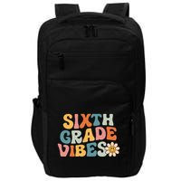 Sixth Grade Vibes 6th Grade Team Retro 1st Day Of School Impact Tech Backpack