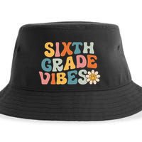 Sixth Grade Vibes 6th Grade Team Retro 1st Day Of School Sustainable Bucket Hat
