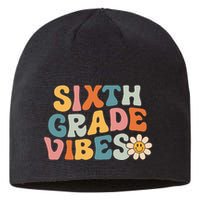 Sixth Grade Vibes 6th Grade Team Retro 1st Day Of School Sustainable Beanie