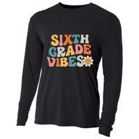 Sixth Grade Vibes 6th Grade Team Retro 1st Day Of School Cooling Performance Long Sleeve Crew