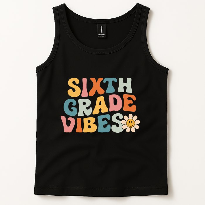 Sixth Grade Vibes 6th Grade Team Retro 1st Day Of School Tank Top
