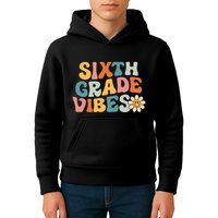 Sixth Grade Vibes 6th Grade Team Retro 1st Day Of School Kids Hoodie