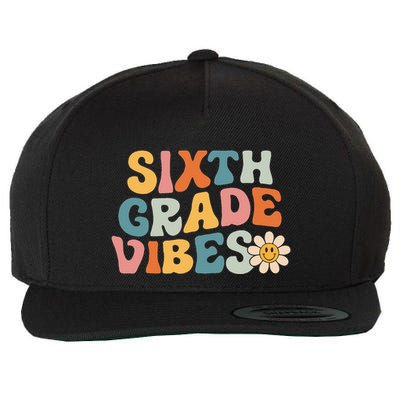 Sixth Grade Vibes 6th Grade Team Retro 1st Day Of School Wool Snapback Cap