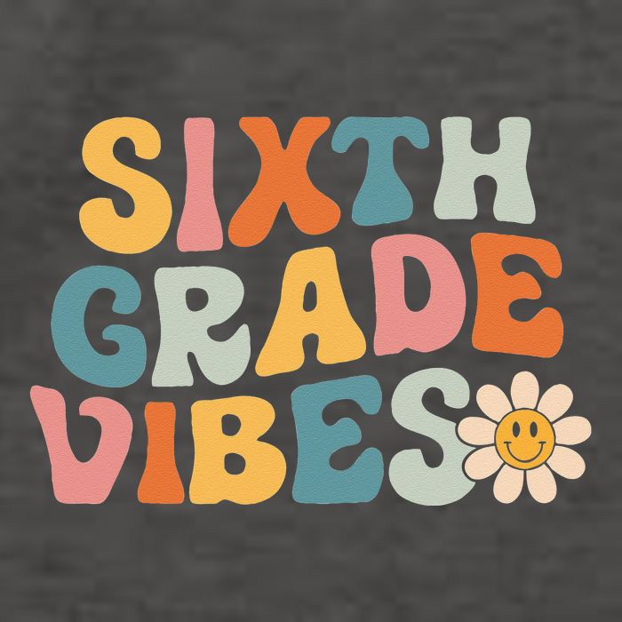 Sixth Grade Vibes 6th Grade Team Retro 1st Day Of School Vector Backpack