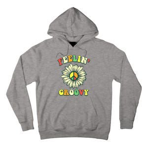 Sunflower Good Vibes Quote Feelin Groovy Hippie Peace Tall Hoodie