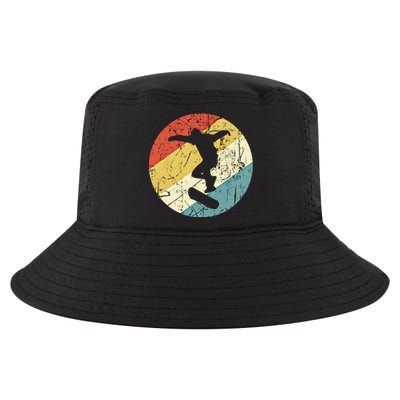 Skateboarding Gift Vintage Retro Skateboarder Gift Cool Comfort Performance Bucket Hat