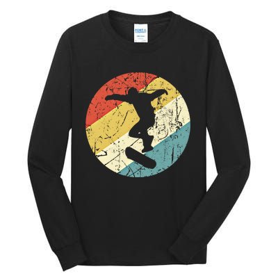 Skateboarding Gift Vintage Retro Skateboarder Gift Tall Long Sleeve T-Shirt