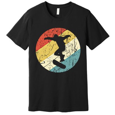 Skateboarding Gift Vintage Retro Skateboarder Gift Premium T-Shirt