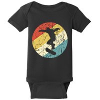 Skateboarding Gift Vintage Retro Skateboarder Gift Baby Bodysuit