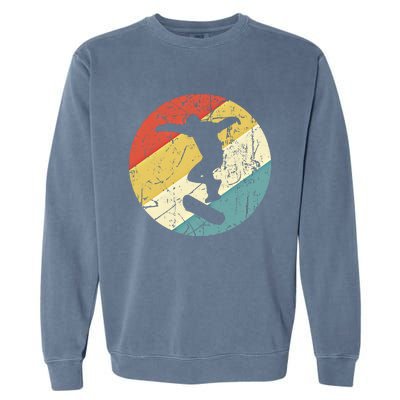 Skateboarding Gift Vintage Retro Skateboarder Gift Garment-Dyed Sweatshirt