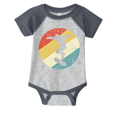 Skateboarding Gift Vintage Retro Skateboarder Gift Infant Baby Jersey Bodysuit