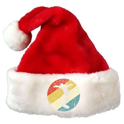 Skateboarding Gift Vintage Retro Skateboarder Gift Premium Christmas Santa Hat