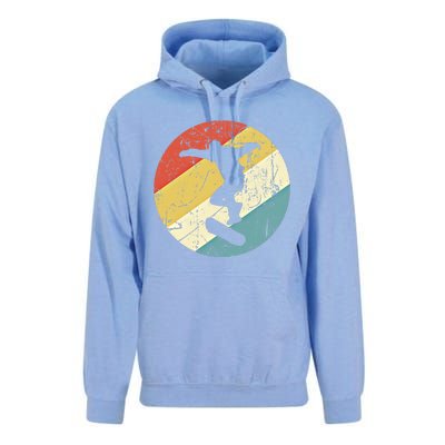 Skateboarding Gift Vintage Retro Skateboarder Gift Unisex Surf Hoodie