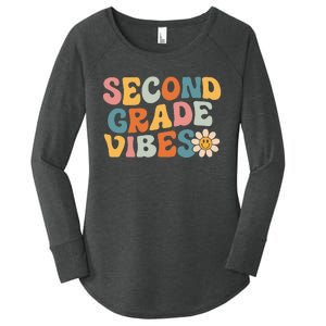 Second Grade Vibes 2nd Grade Team Retro 1st Day Of School Women's Perfect Tri Tunic Long Sleeve Shirt