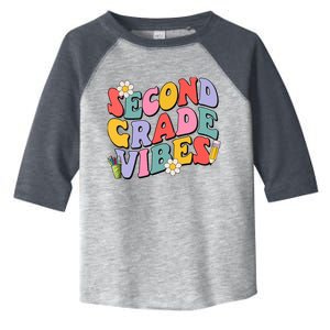 Second Grade Vibes Back To School 2nd Grade Team 1st Day Toddler Fine Jersey T-Shirt