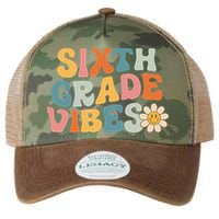 Sixth Grade Vibes 6th Grade Team Retro 1st Day Of School Legacy Tie Dye Trucker Hat